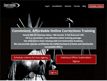 Tablet Screenshot of correctionsoneacademy.com